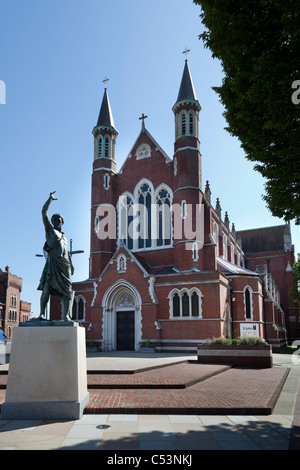 Roman Catholic Cathedral St John's in Portsmouth. Stock Photo