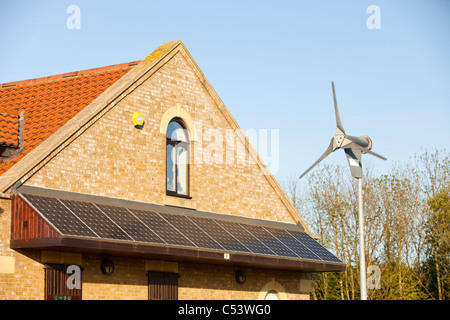 Renewable energy at Cowpen Bewley Woodland Park in Billingham, UK Stock Photo