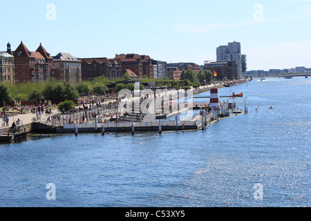 The Harbour Bath (Havnebade) in Islands Brygge, Copenhagen Stock Photo