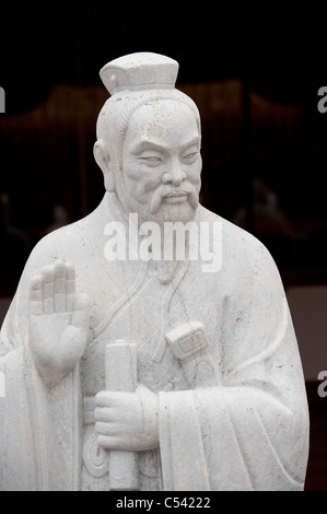 Statue at Chinese Historical Museum, Confucius Shrine, Nagasaki, Japan Stock Photo