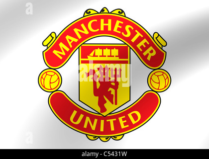 Manchester United flag logo symbol icon Stock Photo