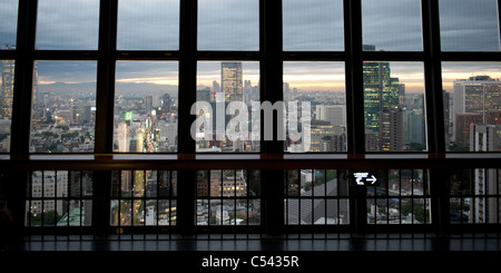 City viewed from the Tokyo Tower, Minato Ward, Tokyo, Japan Stock Photo