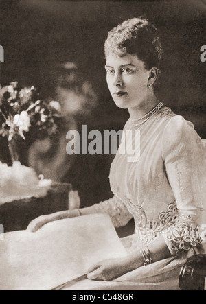 Princess Victoria Mary, aka Princess May, later Queen consort of the United Kingdom as the wife of King George V. Mary of Teck. Stock Photo
