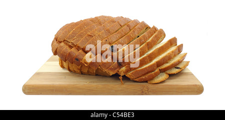Sliced Raisin Sweet Bread Stock Photo
