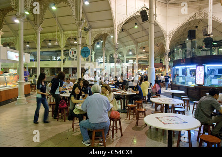 Lau Pa Sat, Old Market, food center in the business district, Robinson Road, Singapore, Southeast Asia, Asia Stock Photo