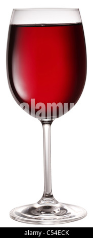 Glass of red wine isolated on white background Stock Photo - Alamy