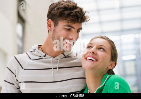 Happy couple looking at each other Stock Photo