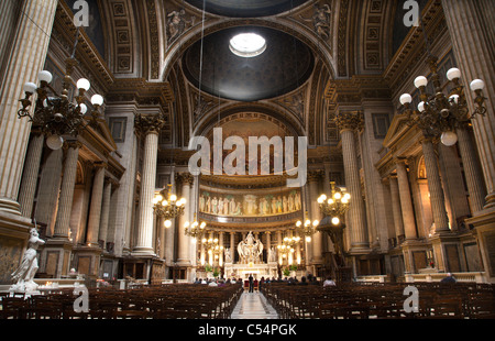 Paris - interior of Madeleine church Stock Photo