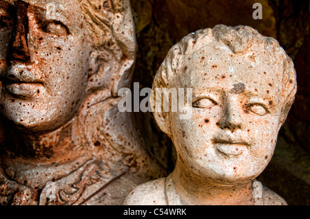 Statue of Virgin Mary with Jesus Christ in a cathedral, St. Francis Cathedral, Santa Fe, New Mexico, USA Stock Photo