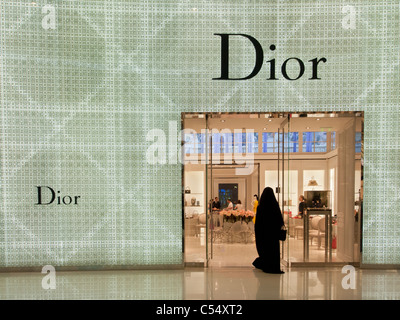 Dior boutique in Dubai Mall in Dubai United Arab Emirates UAE Stock Photo