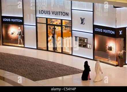 Louis Vuitton store in Dubai Mall in Dubai United Arab Emirates UAE Stock Photo