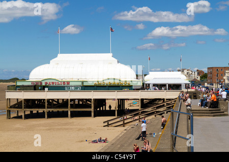 The Pavilion and amusement arcade in Burnham on Sea Somerset UK Stock Photo