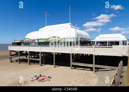 The Pavilion and amusement arcade in Burnham on Sea Somerset UK Stock Photo