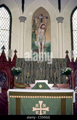 India, Tamil Nadu State, Nilgiris, Coonoor, Wellington, altar of St George Church (1855) Stock Photo