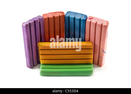 plasticine isolated is on a white background Stock Photo