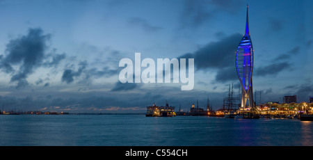 Portsmouth Harbour Panoramic Stock Photo