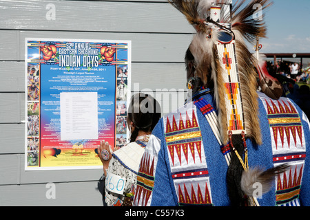 Fort Washakie, Wyoming. 52nd Eastern Shoshone Indian Days. Stock Photo