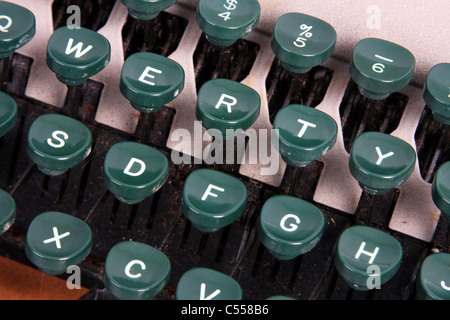 1957 Smith-Corona portable manual typewriter key board Stock Photo