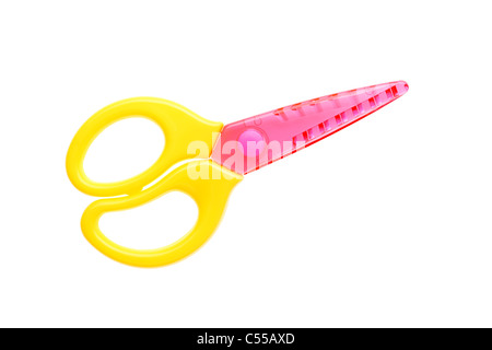 Colorful scissors isolated on white background Stock Photo