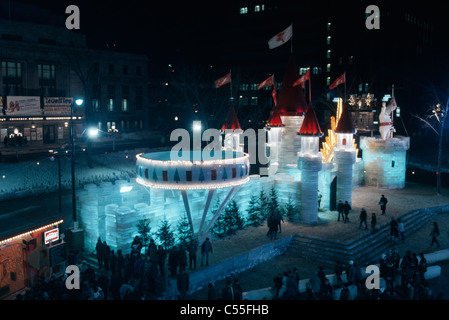 Ice Palace at Winter Carnival Quebec City Canada Stock Photo - Alamy