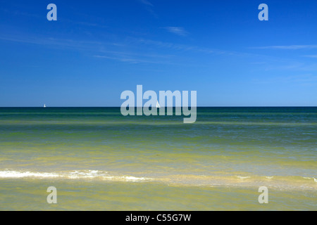 Yachts sailing at Baltic Sea, Poland Stock Photo