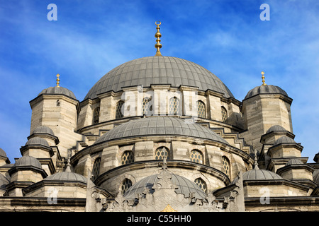 The New Mosque (Turkish: Yeni Valide Camii) historic architecture in Istanbul, Turkey Stock Photo