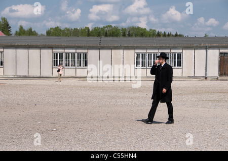 A prisoners barrack building in Dachau concentration camp, Bavaria, Germany Stock Photo