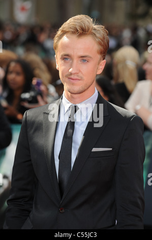 TOM FELTON HARRY POTTER AND THE DEATHLY HALLOWS - PART 2 - WORLD PREMIERE TRAFALGAR SQUARE LONDON ENGLAND 07 July 2011 Stock Photo