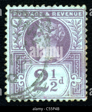 Victorian two penny blue stamp hi res stock photography and images