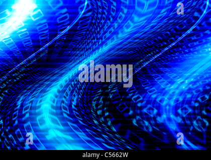 Abstract background of binary code Stock Photo