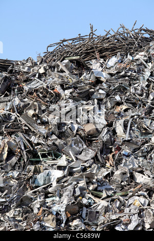 Pile of scrap metal Stock Photo