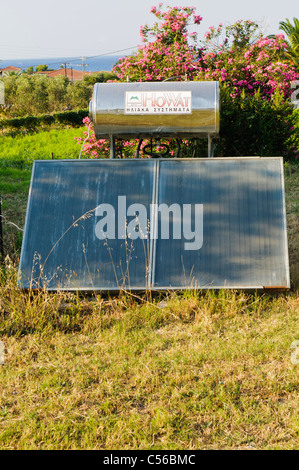 Solar water heater Stock Photo