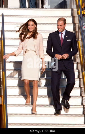 Prince William and Catherine, Duchess of Cambridge arrive in Charlottetown, PEI Stock Photo