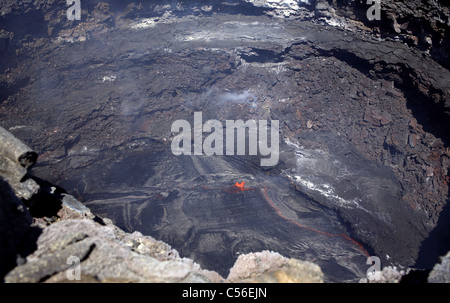 Lava lake Erte Ale, Ethiopia Stock Photo