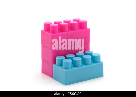 Building Blocks, Plastic Stock Photo
