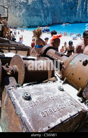 MV Panagiotis at Navagio (Shipwreck) Bay, Zakynthos Stock Photo