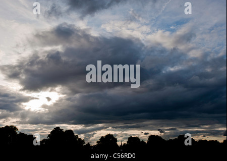 Clouds over Ealing Commom, London, United Kingdom Stock Photo