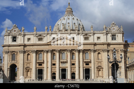 front of St Peter's Basilica in Rome,Italy Stock Photo