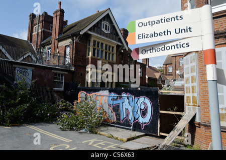 The derelict Royal Alexandra Hospital, Brighton, awaiting redevelopment. Stock Photo