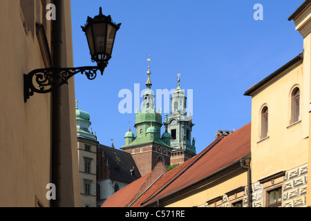 Wawel Royal Castle in Krakow seen from Kanonicza Street, Poland. Stock Photo