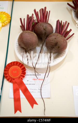 First prize certificate rosette Petersham village fete and flower produce show Richmond Surrey UK.  2011 2010s  HOMER SYKES Stock Photo