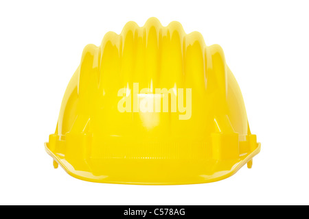 Yellow hard hat Stock Photo