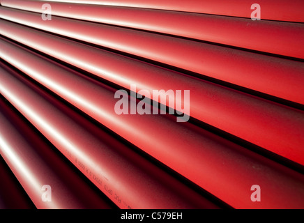 PVC drainage / sewer pipes Stock Photo