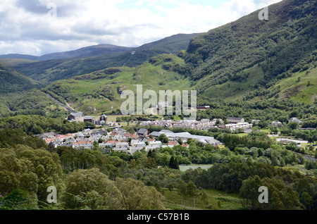 The village of Kinlochleven on the route of the West Highland Way in Lochaber, Argyll, Scotland UK. Stock Photo