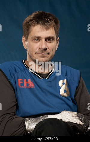 Para rugby player smiling Stock Photo