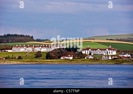 Turnberry hotel and golf club house viewed from the Firth of Clyde in the west of Scotland Stock Photo