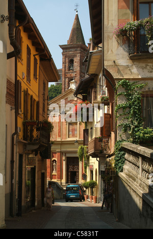 Rivoli, Piedmont, Italy, church, Santa Croce, Old Town Stock Photo