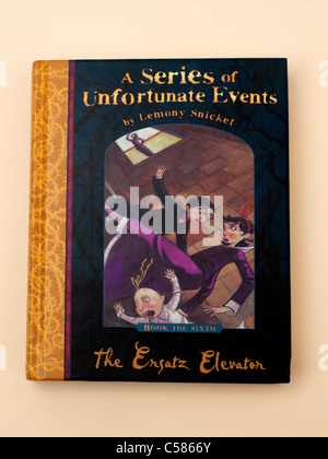 A Series of Unfortunate Events by Lemony Snicket Hardback Book Stock Photo