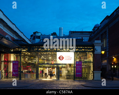 London transport Museum refurbishment, Covent Garden, London. Stock Photo