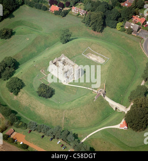 Contours Castle Rising An aerial view of Castle Rising in Norfolk Stock Photo - Alamy